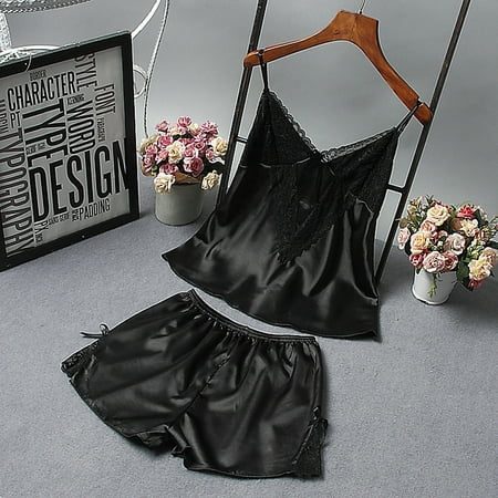 Womens Sexy Satin Sling Sleepwear Lingerie Lace Bowknot Nightdress Underwear Set Please buy one or two sizes up
Womens Sexy Satin Sling Sleepwear Lingerie Lace Bowknot Nightdress Underwear Set Please buy one or two sizes up