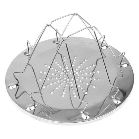 1Pc Stainless Steel Bread Toasts Wire Rack Tableware Foldable Tray Toast