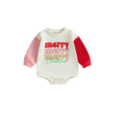 GXFC Infant Christmas Clothes for Girls 6M 9M 12M 18M Newborn Girls Long Sleeve Letter Print Romper Bodysuit Christmas-themed Clothing for Baby Girls
GXFC Infant Christmas Clothes for Girls 6M 9M 12M 18M Newborn Girls Long Sleeve Letter Print Romper Bodysuit Christmas-themed Clothing for Baby Girls