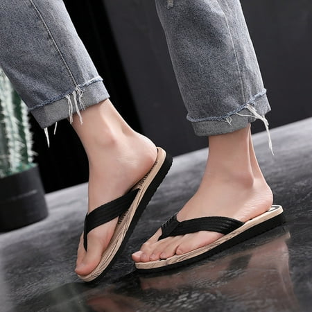 Cathalem Fashion Spring And Summer Men Flip Flops Flat Bottom Lightweight Non Slip Wood Mens Flip Flops Size 10 Arch Support Black 11
Cathalem Fashion Spring And Summer Men Flip Flops Flat Bottom Lightweight Non Slip Wood Mens Flip Flops Size 10 Arch Support Black 11