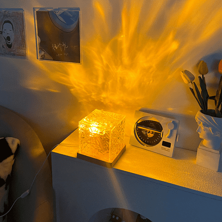 Dynamic Rotating Water Ripple Night Light Color Changing Crystal Light Sea Wave Night Light Projector (Plug In Three Colors)
Dynamic Rotating Water Ripple Night Light Color Changing Crystal Light Sea Wave Night Light Projector (Plug In Three Colors)
