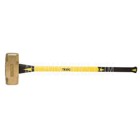 ABC Hammers 20 lbs Brass Hammer with 33 in. Fiberglass Handle