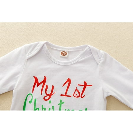 KaLI_store Xmas Baby Boys Girls Long Sleeve Cartoon Letter Romper Bodysuit Tops Patchwork Boy Clothes 3-6 Months
KaLI_store Xmas Baby Boys Girls Long Sleeve Cartoon Letter Romper Bodysuit Tops Patchwork Boy Clothes 3-6 Months