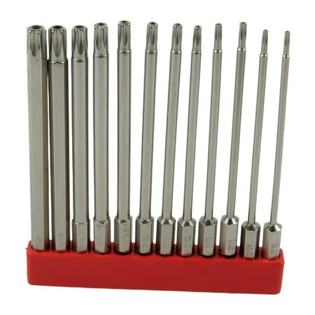 BAMILL 12pcs Hollow Torx Screwdriver Bits Hex Shank -T40 Tool For Exact Screw Unscrew
BAMILL 12pcs Hollow Torx Screwdriver Bits Hex Shank -T40 Tool For Exact Screw Unscrew