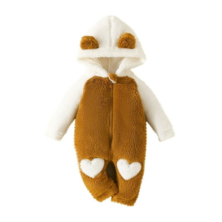 Baby Boys Girls Color Plush Cute Bear Ears Winter Thick Keep Warm Jumpsuit Romper Sale Christmas Pajamas
Baby Boys Girls Color Plush Cute Bear Ears Winter Thick Keep Warm Jumpsuit Romper Sale Christmas Pajamas