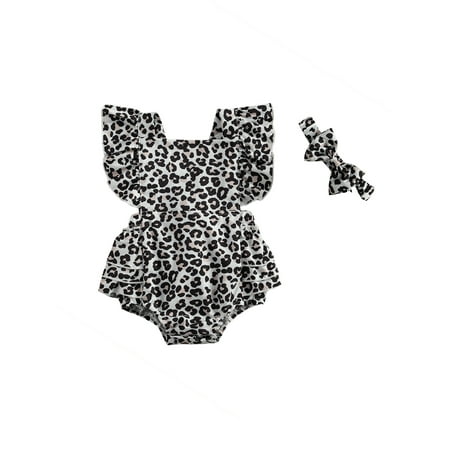 EYIIYE Newborn Baby Girl Leopard Print Square Neck Flying Sleeve Short Pants Romper 0-24 Months
EYIIYE Newborn Baby Girl Leopard Print Square Neck Flying Sleeve Short Pants Romper 0-24 Months