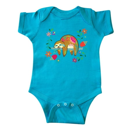 Inktastic Sloth Gifts for Girls Gift Baby Girl Bodysuit