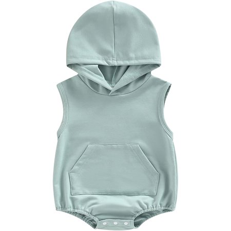 PIKADINGNIS Unisex Baby Boys Girls Summer Clothes Sleeveless Hoodie Romper Bodysuit with Kangroo Pocket Infant One Piece Outfits
PIKADINGNIS Unisex Baby Boys Girls Summer Clothes Sleeveless Hoodie Romper Bodysuit with Kangroo Pocket Infant One Piece Outfits