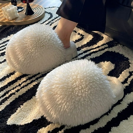 Cathalem Cute Slippers for Women Fuzzy Slippers Shoes Manufacturer Sheep Flat Shoes New Design Simple Women House Slippers Faux Shoes White 6
Cathalem Cute Slippers for Women Fuzzy Slippers Shoes Manufacturer Sheep Flat Shoes New Design Simple Women House Slippers Faux Shoes White 6