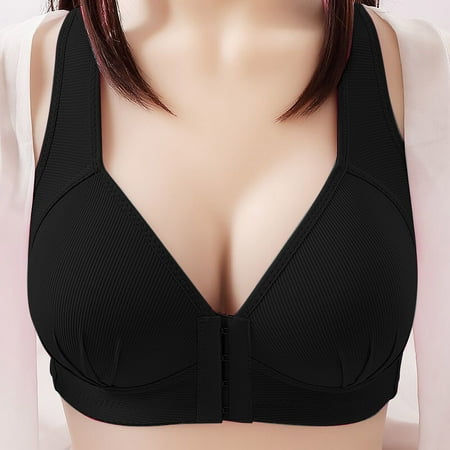 Cuoff Ladies No Steel Ring Bra Front Closure Extra-Elastic Breathable Lace Trim Bra Underwear Full Cup
Cuoff Ladies No Steel Ring Bra Front Closure Extra-Elastic Breathable Lace Trim Bra Underwear Full Cup