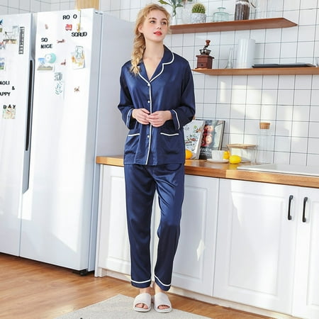 Mrat Pajama Sets Pajama Sleepwear Loungewear Fashion Silk Ladies Solid Color Satin Button-Down Pajamas Set Bride Sleepwear Pajamas Set Cami Sleepwear
Mrat Pajama Sets Pajama Sleepwear Loungewear Fashion Silk Ladies Solid Color Satin Button-Down Pajamas Set Bride Sleepwear Pajamas Set Cami Sleepwear