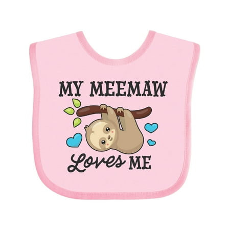 Inktastic My Meemaw Loves Me with Sloth and Hearts Gift Baby Boy or Baby Girl Bib
Inktastic My Meemaw Loves Me with Sloth and Hearts Gift Baby Boy or Baby Girl Bib