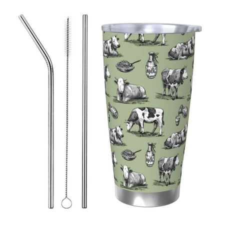 Zeuib Farm Cows Printed 20oz Stainless Steel Insulated Car Cup Stainless Steel Thermal Cup Vacuum Insulated Leak-proof Travel Mug Cup-Straw Three-piece Set
Zeuib Farm Cows Printed 20oz Stainless Steel Insulated Car Cup Stainless Steel Thermal Cup Vacuum Insulated Leak-proof Travel Mug Cup-Straw Three-piece Set