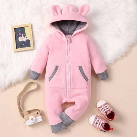 Juebong Baby Pajamas Spring Autumn Infant Toddler Baby Long Sleeve Hooded Bear Ear Romper With Pockets Jumpsuit Baby Romper for 9-12 Months
Juebong Baby Pajamas Spring Autumn Infant Toddler Baby Long Sleeve Hooded Bear Ear Romper With Pockets Jumpsuit Baby Romper for 9-12 Months