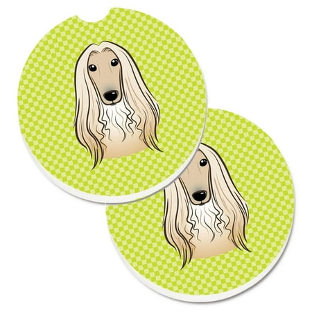 Carolines Treasures BB1306CARC Checkerboard Lime Green Afghan Hound Set of 2 Cup Holder Car Coasters Large multicolor
Carolines Treasures BB1306CARC Checkerboard Lime Green Afghan Hound Set of 2 Cup Holder Car Coasters Large multicolor