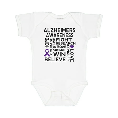Inktastic Alzheimers Disease Awareness Month Ribbon Gift Baby Boy or Baby Girl Bodysuit
Inktastic Alzheimers Disease Awareness Month Ribbon Gift Baby Boy or Baby Girl Bodysuit