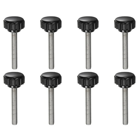 Uxcell 8 Pieces Knurled Clamping Knobs M5 x 35mm 304 Stainless Steel Threaded Stud 18mm Round Head Thumb Screws Black
Uxcell 8 Pieces Knurled Clamping Knobs M5 x 35mm 304 Stainless Steel Threaded Stud 18mm Round Head Thumb Screws Black