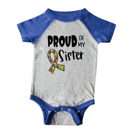 Inktastic Proud of my Sister Autism Awareness Puzzle Piece Ribbon Gift Baby Boy or Baby Girl Bodysuit
Inktastic Proud of my Sister Autism Awareness Puzzle Piece Ribbon Gift Baby Boy or Baby Girl Bodysuit