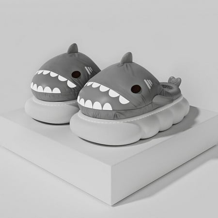 CoCopeanut New Winter Fur Warm Cartoon Shark Slippers Home Cotton Slippers Couple Waterproof Thick Sole 4cm Slippers Shoes Women
CoCopeanut New Winter Fur Warm Cartoon Shark Slippers Home Cotton Slippers Couple Waterproof Thick Sole 4cm Slippers Shoes Women