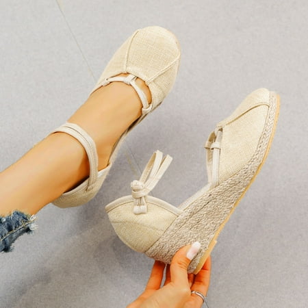 XIAQUJ Women Versatile Fashion Breathable Buckle Strap Summer Slope Heel Sandals Sandals for Women Beige 8.5(41)
XIAQUJ Women Versatile Fashion Breathable Buckle Strap Summer Slope Heel Sandals Sandals for Women Beige 8.5(41)