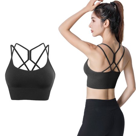 Bodychum 1 Pc Sexy Sports Bra for Women Criss-Cross Back Strappy Sports Bras Yoga Bra with Removable Cups Fast Sweat Absorption
Bodychum 1 Pc Sexy Sports Bra for Women Criss-Cross Back Strappy Sports Bras Yoga Bra with Removable Cups Fast Sweat Absorption