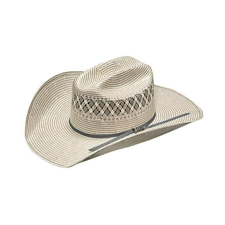 Twister T73254-7.125 4.25 in. SS & SS 2-Cord Band 20X Shantung Hat, Grey - Size 7.125