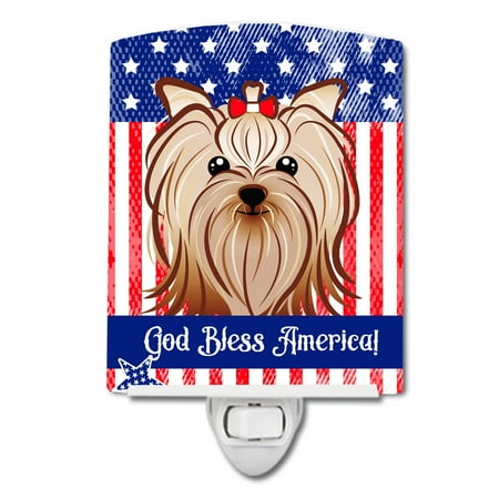 Caroline s Treasures BB2134CNL Flag and Yorkie Yorkishire Terrier Ceramic Night Light 6x4x3 multicolor
Caroline s Treasures BB2134CNL Flag and Yorkie Yorkishire Terrier Ceramic Night Light 6x4x3 multicolor