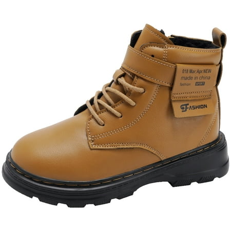 Povozer Boys Girls Waterproof Lace up Glitter Mid Calf Combat Boots with Side Zipper(Brown 13-13.5 Years)
Povozer Boys Girls Waterproof Lace up Glitter Mid Calf Combat Boots with Side Zipper(Brown 13-13.5 Years)