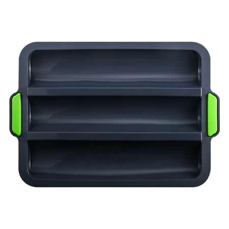 ABIDE Jooan s Kitchen 3 Grids Baking Tray Silicone Nonstick Bread Pan Portable French
ABIDE Jooan s Kitchen 3 Grids Baking Tray Silicone Nonstick Bread Pan Portable French