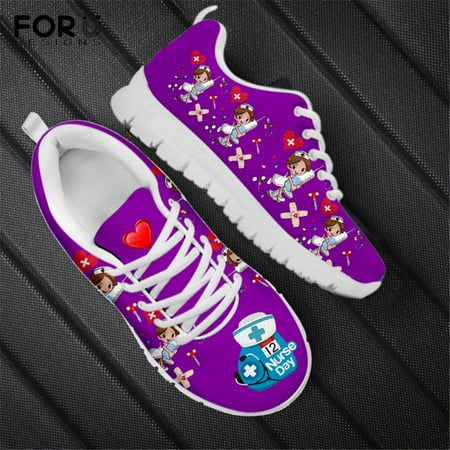 Ladies Shoes Solid Cartoon Nurse Pattern Fashion Air Mesh Breathable Women Casual Sneakers Shoes Woman Zapatos Mujer
Ladies Shoes Solid Cartoon Nurse Pattern Fashion Air Mesh Breathable Women Casual Sneakers Shoes Woman Zapatos Mujer