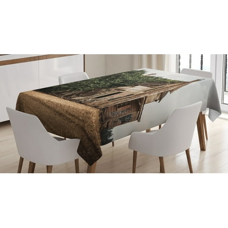 Rustic Home Decor Tablecloth Ancient Historical House with Overgrown Oregon Ivy on Roof Field Image Rectangular Table Cover for Dining Room Kitchen 60 X 90 Inches Beige Green by Ambesonne
Rustic Home Decor Tablecloth Ancient Historical House with Overgrown Oregon Ivy on Roof Field Image Rectangular Table Cover for Dining Room Kitchen 60 X 90 Inches Beige Green by Ambesonne