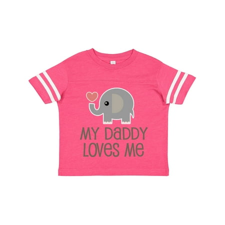 Inktastic My Daddy Loves Me Outfit Gift Toddler Boy or Toddler Girl T-Shirt