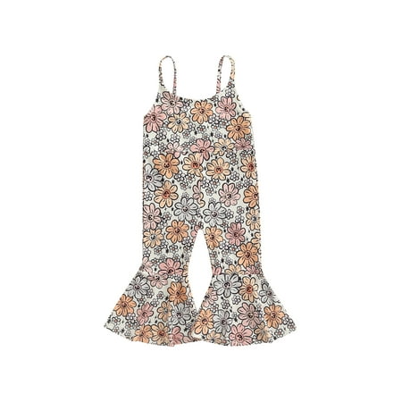 LisenraIn Summer Toddler Kids Girls Romper Floral Print Sleeveless Sling Jumpsuits Casual Flare Pants Clothes
LisenraIn Summer Toddler Kids Girls Romper Floral Print Sleeveless Sling Jumpsuits Casual Flare Pants Clothes