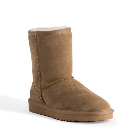 Aus Wooli Australia Mid Calf Zip Sheepskin Boot - Tan