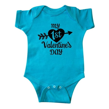 Inktastic My First Valentine s Day with Black Heart and Arrow Gift Baby Boy or Baby Girl Bodysuit
Inktastic My First Valentine s Day with Black Heart and Arrow Gift Baby Boy or Baby Girl Bodysuit