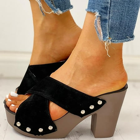 Feiboyy Fashion Spring And Summer Women Sandals Thick Sole High Heel Chunky Heel Solid Color Fish Mouth Open Toe Breathable Comfortable Casual Style
Feiboyy Fashion Spring And Summer Women Sandals Thick Sole High Heel Chunky Heel Solid Color Fish Mouth Open Toe Breathable Comfortable Casual Style