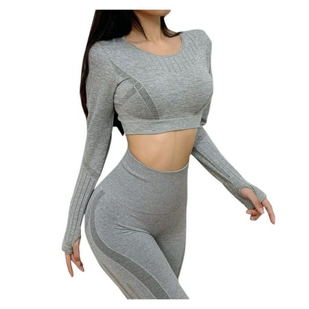 Tuscom Women s Workout Tops Seamless Long Sleeve Bodycon Crop Tops Stretch Yoga Athletic Shirts Control Workout Gym Womens Sports Bras
Tuscom Women s Workout Tops Seamless Long Sleeve Bodycon Crop Tops Stretch Yoga Athletic Shirts Control Workout Gym Womens Sports Bras