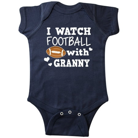 Inktastic I Watch Football with My Granny Gift Baby Boy Bodysuit