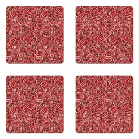 Asian Coaster Set of 4 Modern Autumn Season Wavy Holiday Festival Celebration Oriental Artwork Print Square Hardboard Gloss Coasters Standard Size Rose Ruby Red by Ambesonne
Asian Coaster Set of 4 Modern Autumn Season Wavy Holiday Festival Celebration Oriental Artwork Print Square Hardboard Gloss Coasters Standard Size Rose Ruby Red by Ambesonne