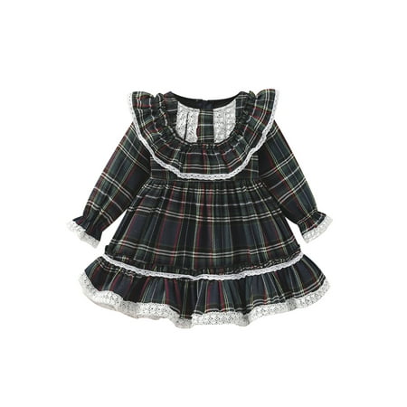 Baby Girls Halloween Outfits Toddler Plaid Tutu Dress Round Collar Long Sleeve Ruffle Front Button Princess Dresses
Baby Girls Halloween Outfits Toddler Plaid Tutu Dress Round Collar Long Sleeve Ruffle Front Button Princess Dresses