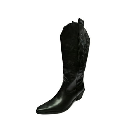 Kesitin Women Western Cowgirl Boots Embroidered High Calf Boot Pointed Toe Winter Shoes Fashion Non-Slip Vintage Bootie Walking Wide-Calf Riding Booties Black 6
Kesitin Women Western Cowgirl Boots Embroidered High Calf Boot Pointed Toe Winter Shoes Fashion Non-Slip Vintage Bootie Walking Wide-Calf Riding Booties Black 6