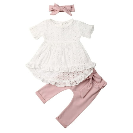 IZhansean Newborn Kids Baby Girls Clothes Lace Top T-Shirt Pants Leggings 3Pcs Outfit Set White 12-18 Months
IZhansean Newborn Kids Baby Girls Clothes Lace Top T-Shirt Pants Leggings 3Pcs Outfit Set White 12-18 Months