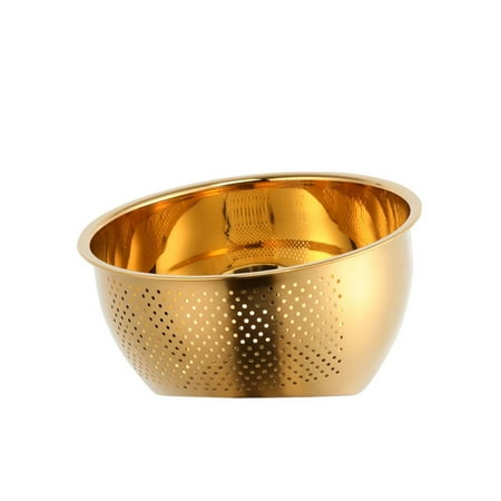 Multi-Functional creative color Safety Material Washing Vegetables Kitchen Tool Drain Basket Rice Washing Bowl Strainer Basket Sieve Drainer GOLD
Multi-Functional creative color Safety Material Washing Vegetables Kitchen Tool Drain Basket Rice Washing Bowl Strainer Basket Sieve Drainer GOLD