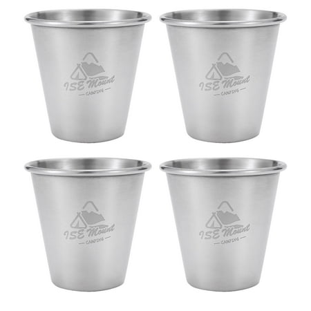 Stainless Steel Cups | 80ml Stackable Stainless Steel Cups | Set of 4 Small Metal Cup Campfire Mug for Outdoor Camping Hiking Backpacking
Stainless Steel Cups | 80ml Stackable Stainless Steel Cups | Set of 4 Small Metal Cup Campfire Mug for Outdoor Camping Hiking Backpacking