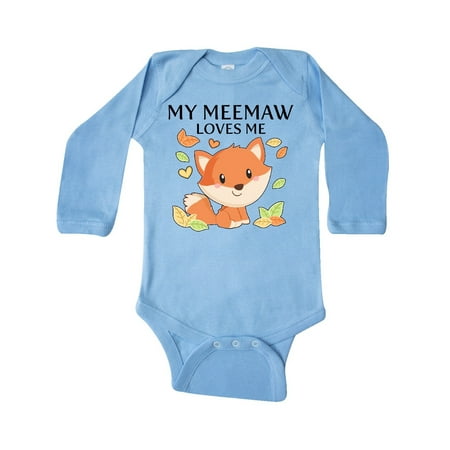 Inktastic My Meemaw Loves Me- little fox Gift Baby Boy or Baby Girl Long Sleeve Bodysuit
Inktastic My Meemaw Loves Me- little fox Gift Baby Boy or Baby Girl Long Sleeve Bodysuit