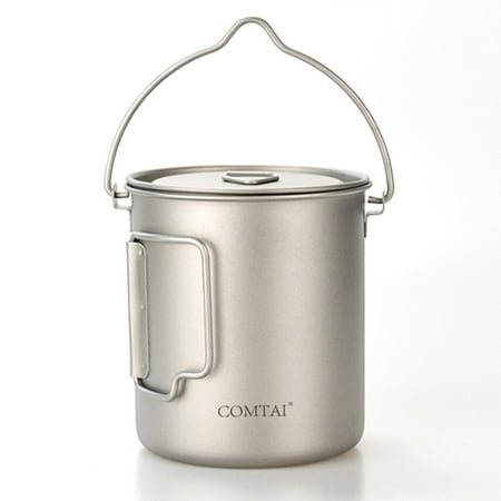 BAMILL Titanium Hanging Pot Camping Cookware Tableware Cooking Food Container with Lid
BAMILL Titanium Hanging Pot Camping Cookware Tableware Cooking Food Container with Lid
