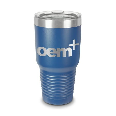 OEM+ Tumbler 30 oz - Laser Engraved w/ Clear Lid - Stainless Steel - Vacuum Insulated - Double Walled - Travel Mug - oem plus - Blue
OEM+ Tumbler 30 oz - Laser Engraved w/ Clear Lid - Stainless Steel - Vacuum Insulated - Double Walled - Travel Mug - oem plus - Blue