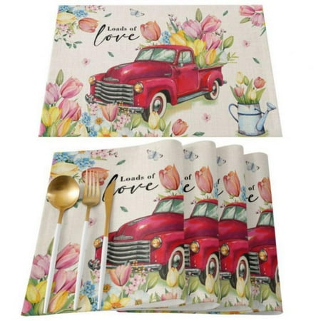 Easter Placemats Set of 4 Colorful Gnome Rabbits Eggs Stain Resistant Table Mats Washable Placemat Decoration for Kitchen Farmhouse Table 12 x16
Easter Placemats Set of 4 Colorful Gnome Rabbits Eggs Stain Resistant Table Mats Washable Placemat Decoration for Kitchen Farmhouse Table 12 x16
