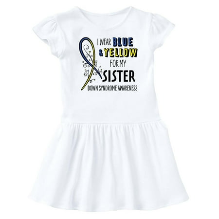 Inktastic I Wear Blue and Yellow for my Sister- Down Syndrome awareness Gift Baby Girl Dress
Inktastic I Wear Blue and Yellow for my Sister- Down Syndrome awareness Gift Baby Girl Dress