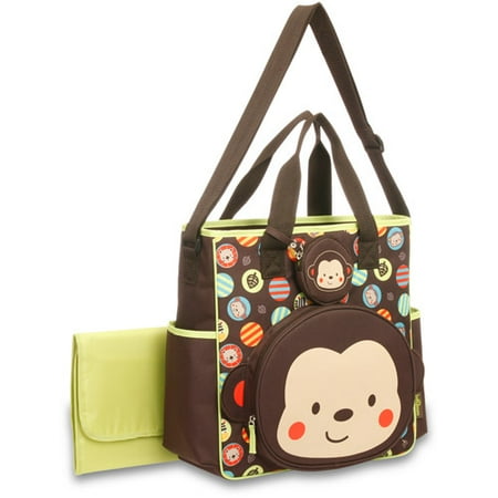 Baby Boom Monkey Face Tote Diaper Bag - 0